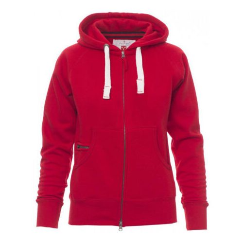 Payper Dallas+ Lady cipzáras, kapucnis női pulóver, piros