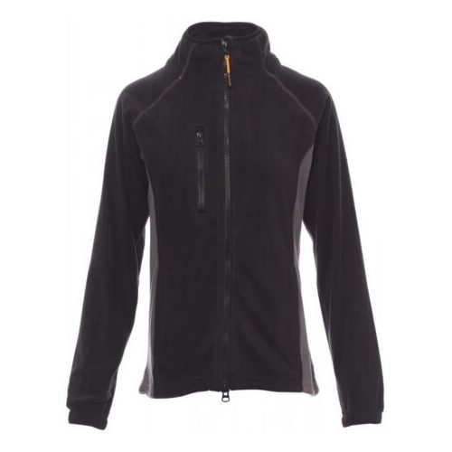   Payper Aspen+ Lady cipzáras női polár pulóver, fekete/szürke