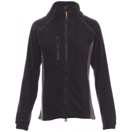 Payper Aspen+ Lady cipzáras női polár pulóver, fekete/szürke