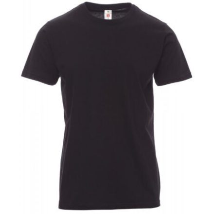 Payper Print környakas póló, fekete