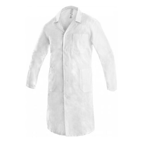 ADAM 1202-46 FÉRFI KÖPENY, HOSSZÚ UJJÚ, FEHÉR