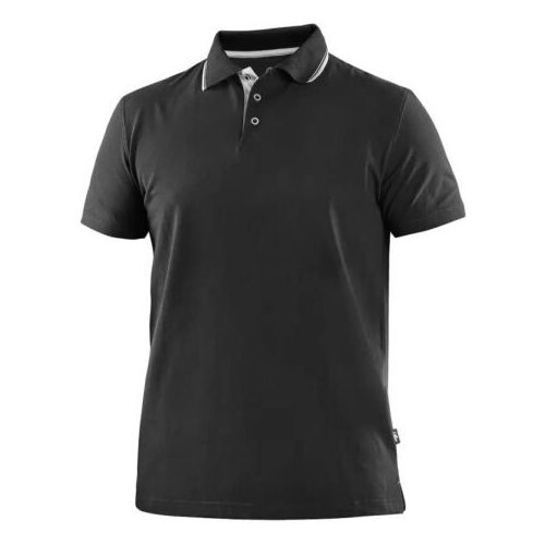 CXS Henry galléros póló, fekete/fehér